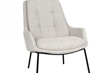 Designer Polster Stuhl Grauer Lehnstuhl Luxus Sessel Textil Einsitzer